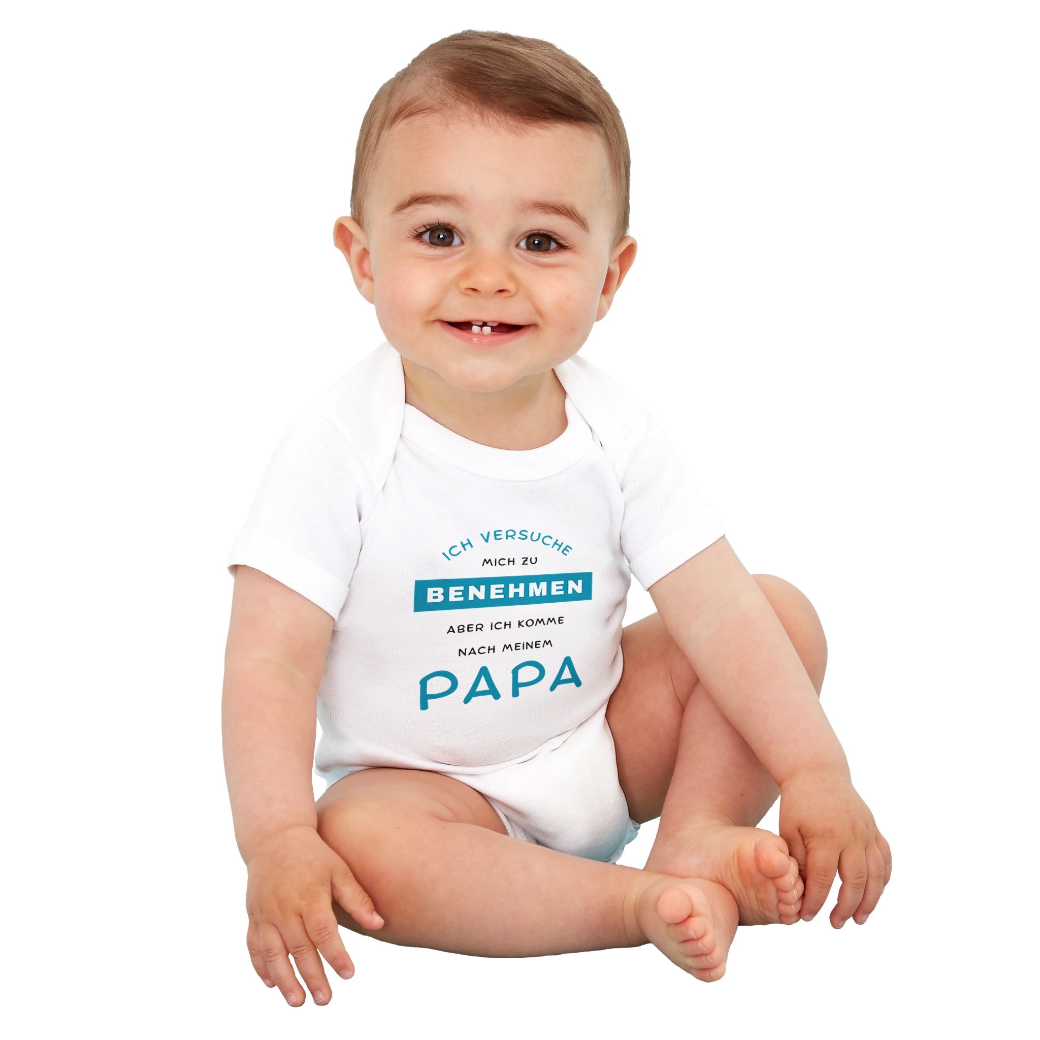 Bio-Strampler Ich komme nach meinem Papa aus 100 % Bio-Baumwolle