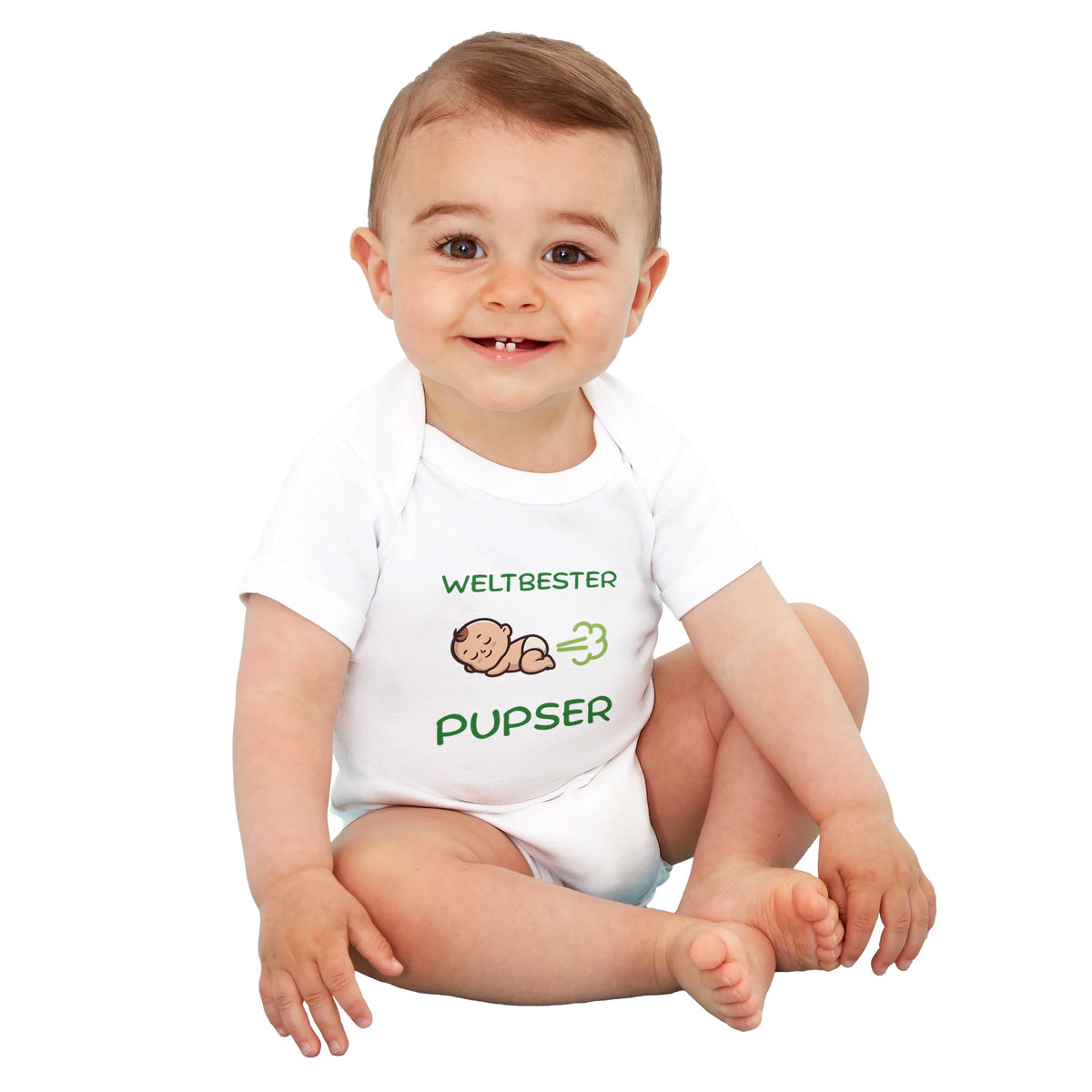 Bio-Strampler Weltbester Pupser aus 100 % Bio-Baumwolle