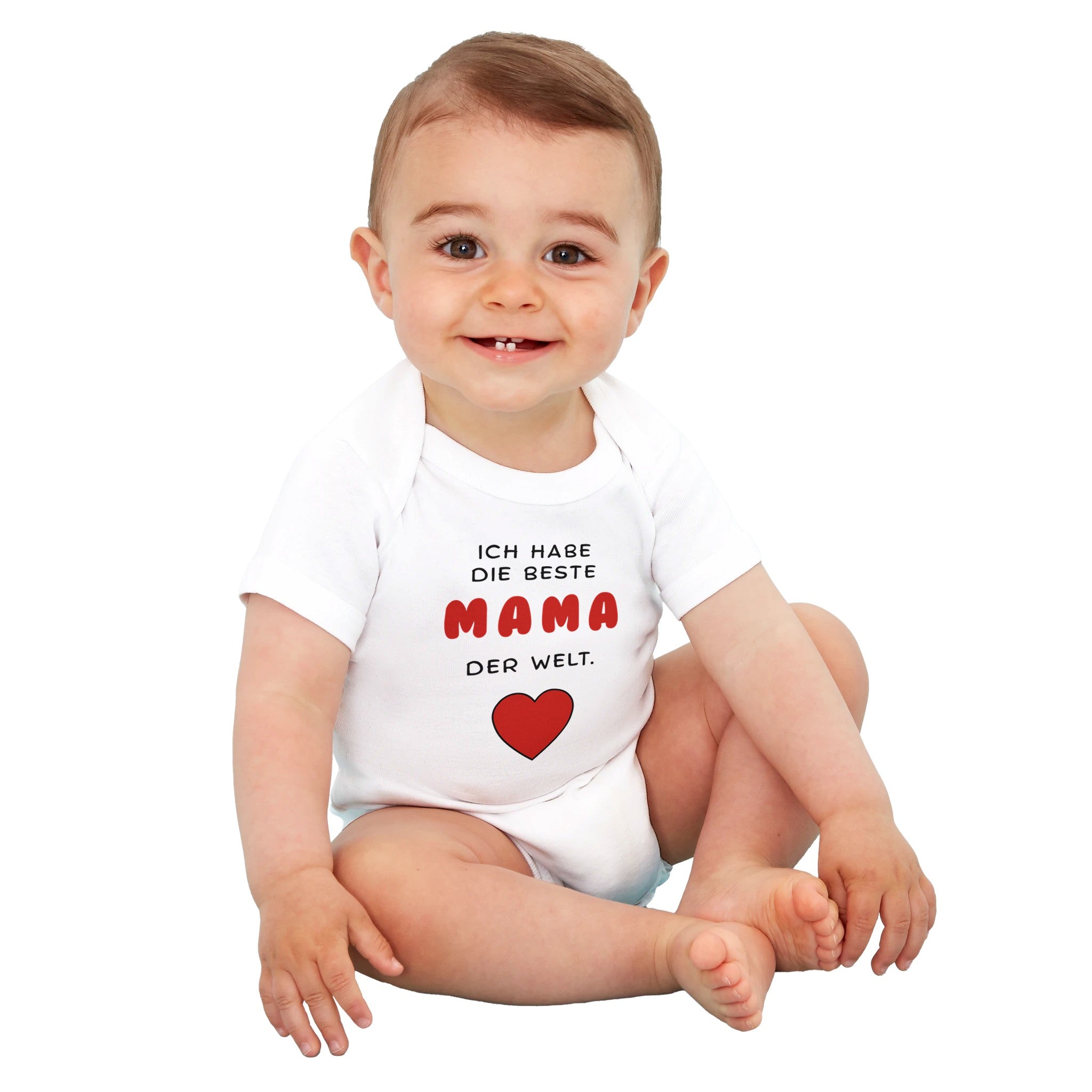 Bio-Strampler Beste Mama der Welt aus 100 % Bio-Baumwolle